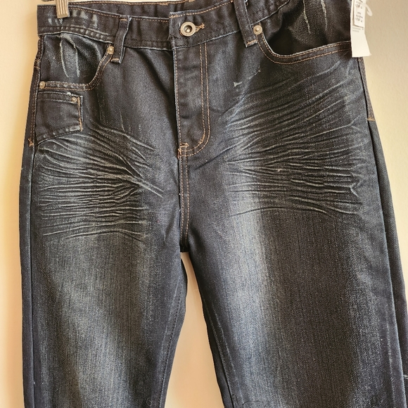 NWT Buffalo 20Y boys jeans, King bootcut dark wash - Picture 2 of 8
